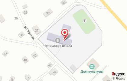 Чепошская средняя общеобразовательная школа на карте