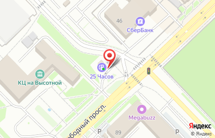 Автомойка 25 часов на Свободном проспекте, 48а на карте