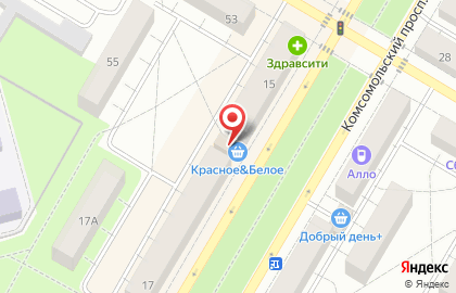 Магазин Красное & Белое в Уфе на карте