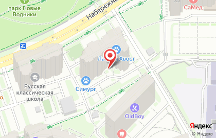 Центр психологии, логопедии и нейрокоррекции Ирис на Набережной улице в Долгопрудном на карте