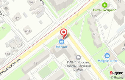 Супермаркет Магнит в Самаре на карте