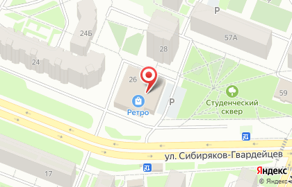 Компания Грузовая Артель на улице Сибиряков-Гвардейцев на карте