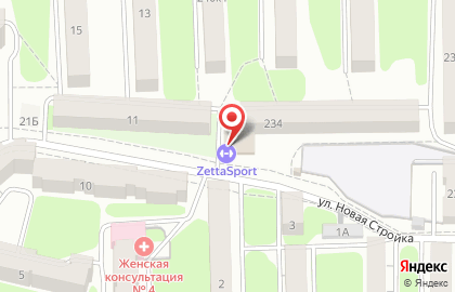 Фитнес-клуб Zettasport на Московской улице на карте