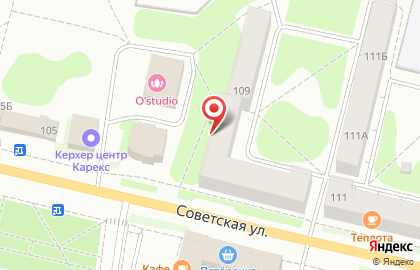 Студия красоты Акцент на Советской улице на карте