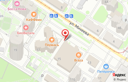 Торговый дом Радуга в Центральном районе на карте
