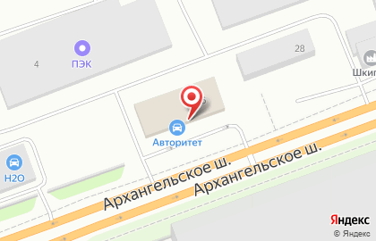 Автосалон АВТОритет в Архангельске на карте