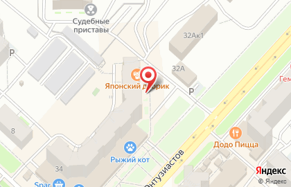 Лабораторная служба Хеликс на улице Энтузиастов на карте