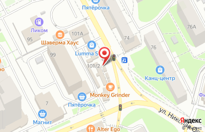 Магазин белорусских колбас на улице Николая Островского на карте