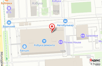 Магазин матрасов, кроватей и мебели для спальни Райтон на Молодёжной улице на карте