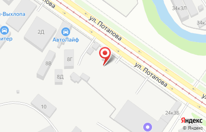 Автоэлектроника на улице Потапова на карте