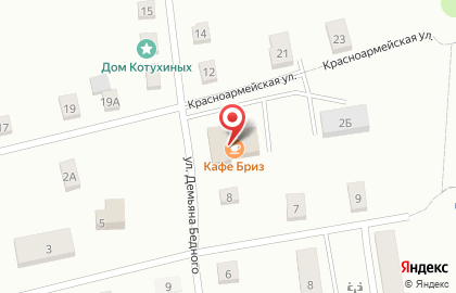 Отделение политической партии Единая Россия на улице Демьяна Бедного на карте