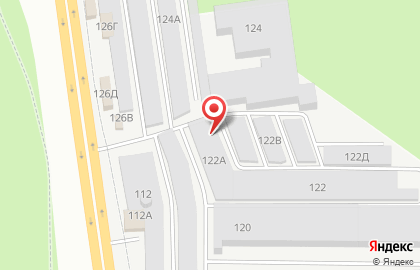 Гаражно-потребительский кооператив №24 на улице Матросова, 122а на карте