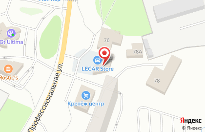 Магазин сантехники Дельфин на Профессиональной улице на карте