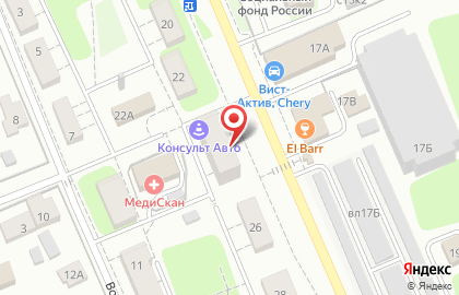Автошкола Консульт-авто на улице Корнеева на карте