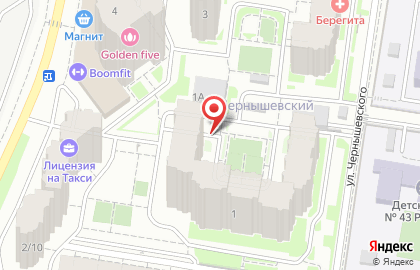 Сеть водоматов Моя Вода на улице Чернышевского на карте