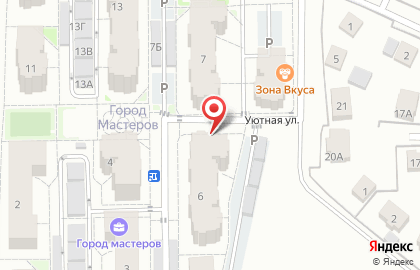 Магазин разливного пива Пивкофф на Уютной улице на карте