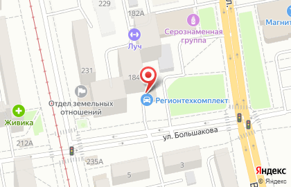 Автомагазин Регионтехкомплект в Октябрьском районе на карте