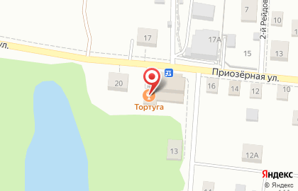Бар Тортуга на Приозёрной улице на карте