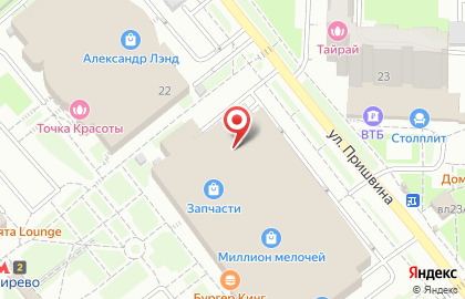 Фирменный магазин дверей Дверной Континент на улице Пришвина на карте