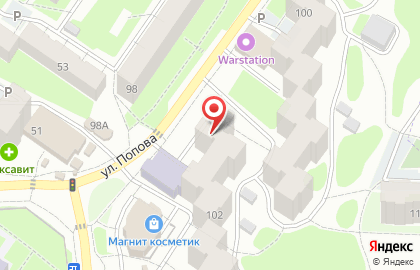 Продуктовый магазин в Смоленске на карте
