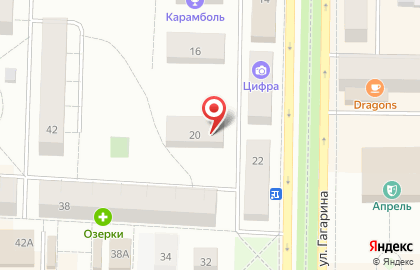 Архивный Отдел на улице Гагарина на карте