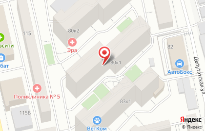 Автомагазин Адамант на Депутатской улице на карте