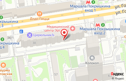 Новосибирский филиал Банкомат, ФКБ ЮНИАСТРУМ БАНК на улице Гоголя на карте