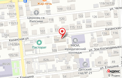 Колорит на Казанской улице на карте