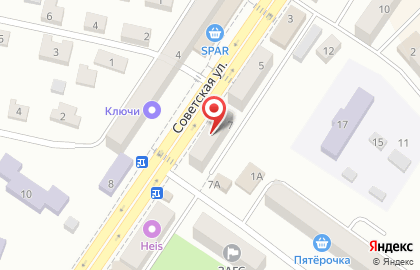 Пресса на Советской улице на карте