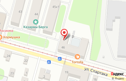 Магазин строительно-отделочных материалов Стройбаза на улице Спартака на карте