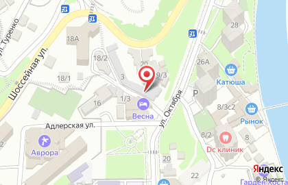 Весна на улице Октября на карте