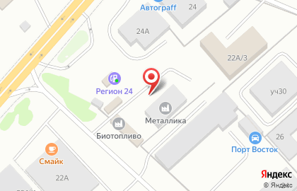 Производственная компания Металлика в Советском районе на карте