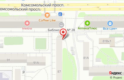 Продуктовый магазин в Челябинске на карте