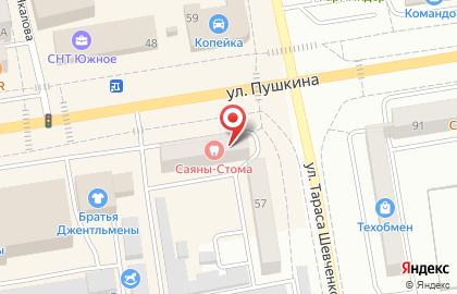 Кредитный потребительский кооператив Совет на улице Пушкина на карте
