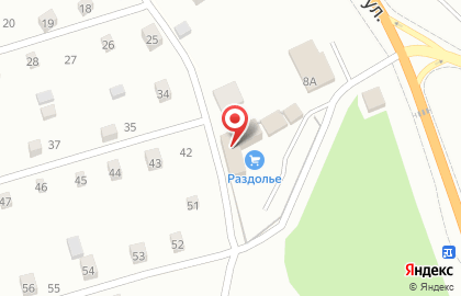 Строительная база Раздолье на карте