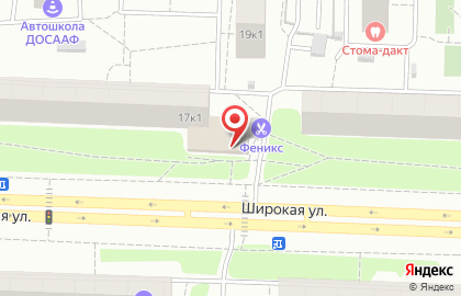 Пансионат Почта России в Северном Медведково на карте