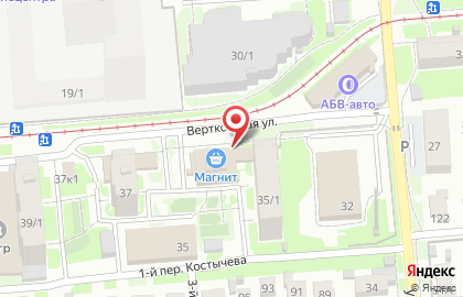 Супермаркет Магнит в Новосибирске на карте