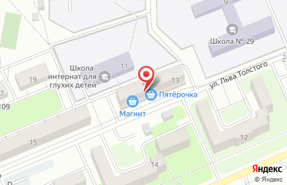 Банкомат Банк Уралсиб на улице Льва Толстого на карте