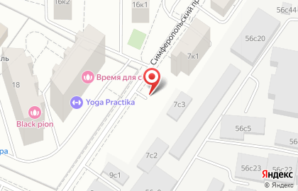 Спортивно-досуговый центр Варшавский на Симферопольском бульваре на карте