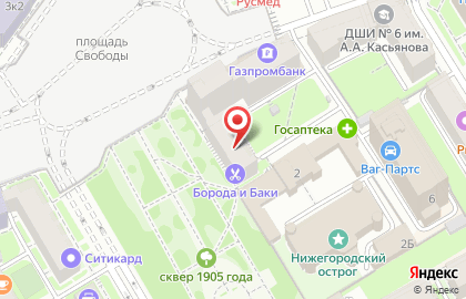 Пункт технического осмотра Автотехосмотр 52 в Нижегородском районе на карте