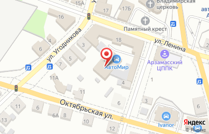 Автосалон АвтоМир в Нижнем Новгороде на карте