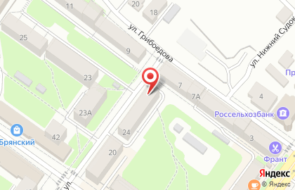 Брянское областное бюро судебно-медицинской экспертизы в Брянске на карте