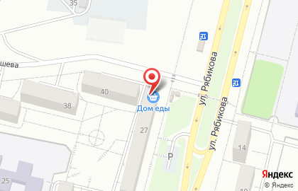 Продовольственный магазин Дом Еды в Центральном районе на карте