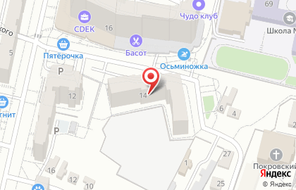 Продуктовый магазин на Гостенской улице на карте