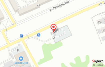 Автостоянка в Иркутске на карте