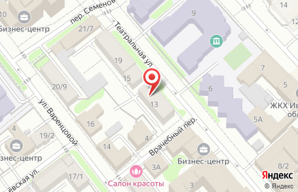 Компания Джива на Театральной улице на карте