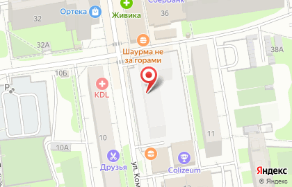 Киоск по продаже хлебобулочных изделий в Дзержинском районе на карте