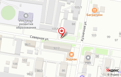 Золотой павлин на Северной улице на карте