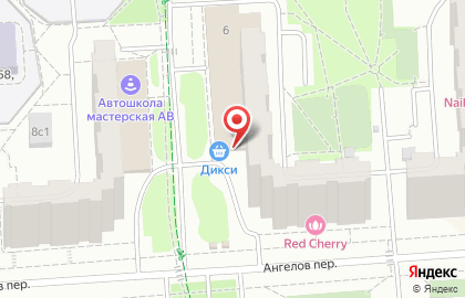 Салон-парикмахерская Расческа в Ангеловом переулке на карте