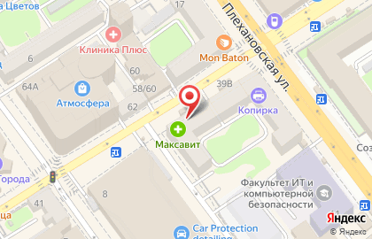 Киоск по продаже овощей и фруктов в Воронеже на карте